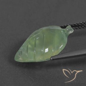 Prehnite Gemstone in 16 x 12 mm (calibrated) Size for Sale, Prehnite Stone in Warm Green Color