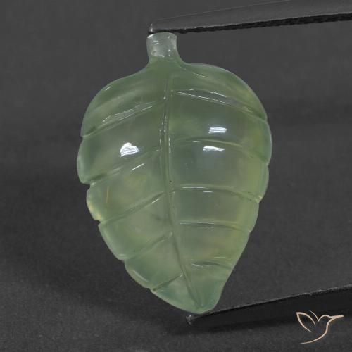 6.83ct Natural Pale Pear Green Prehnite, Fancy, Translucent