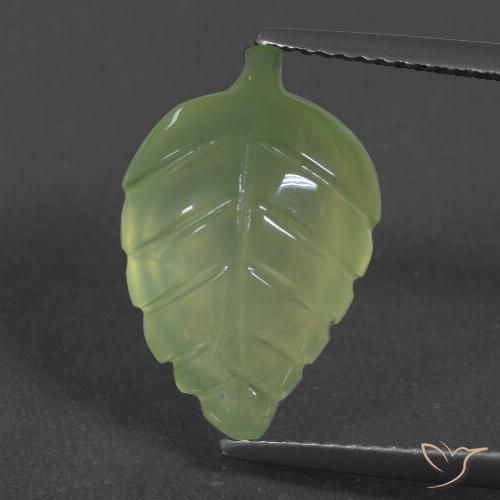 5.97ct Natural Yellow Green Prehnite, Fancy, Translucent