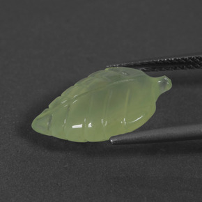 Prehnite Gemstone in 16.7 x 11 mm Size for Sale, Prehnite Stone in Green Color