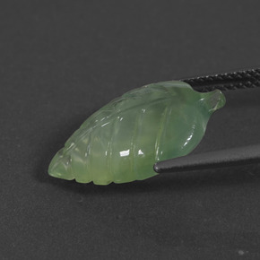 Prehnite Gemstone in 17.1 x 10.6 mm Size for Sale, Prehnite Stone in Green Color