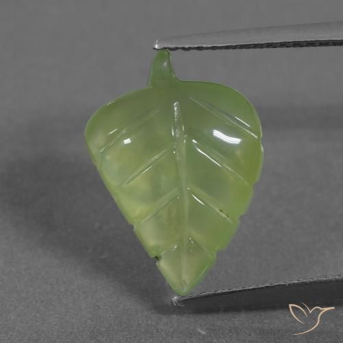 5.65ct Natural Warm Green Prehnite, Fancy, Translucent