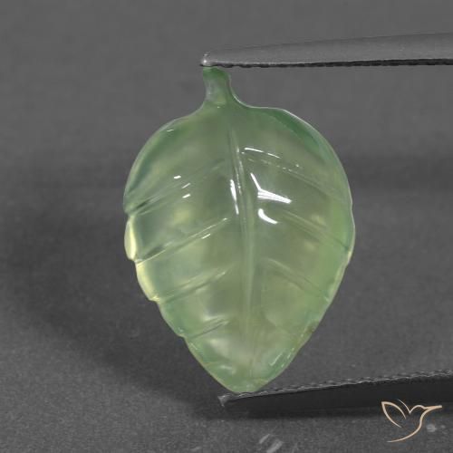 5.49ct Natural Pale Pear Green Prehnite, Fancy, Translucent