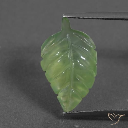 5.70ct Natural Yellowish Green Prehnite, Fancy, Translucent