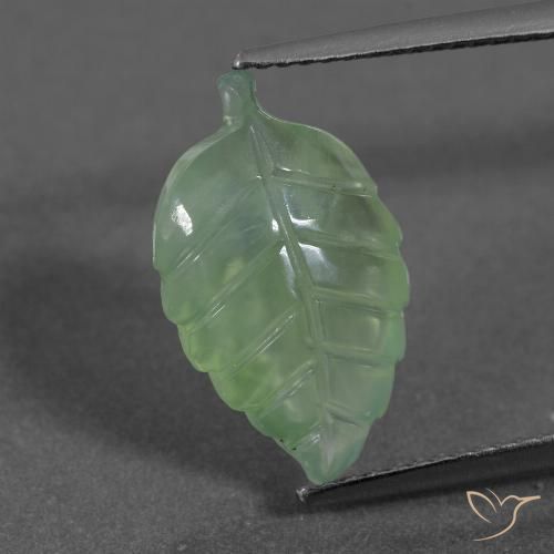 5.39ct Natural Light Pear Green Prehnite, Fancy, Translucent