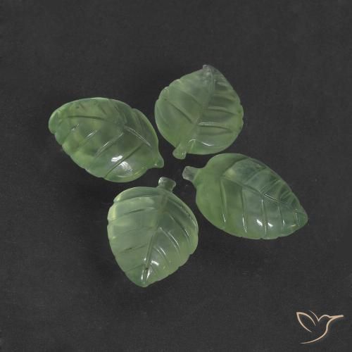 29.56ctw Natural Lime Green Prehnite, Fancy, Translucent