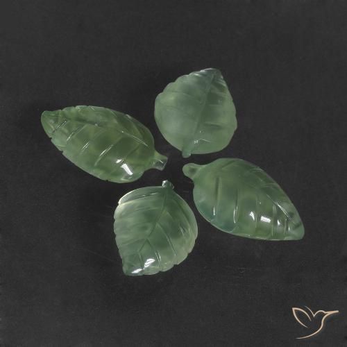 27.79ctw Natural Light Green Prehnite, Fancy, Translucent