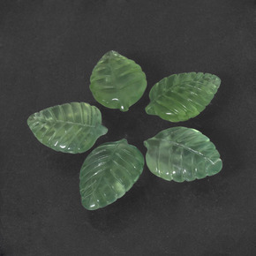 Prehnite Gemstones in 14.4 x 10.2 mm Size for Sale, Prehnite Stones in Green Color