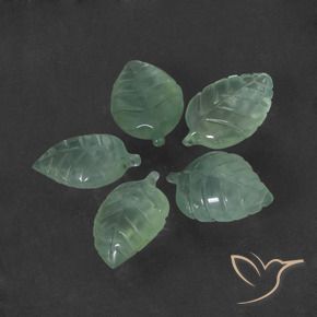 Prehnite Gemstones in 15.7 x 10.2 mm Size for Sale, Prehnite Stones in Very Light Green Color