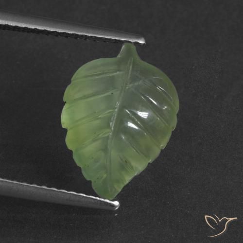 4.90ct Natural Yellowish Green Prehnite, Fancy, Translucent