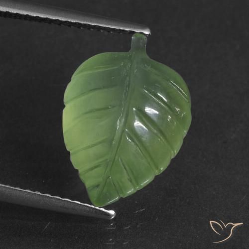 6.65ct Natural Yellowish Green Prehnite, Fancy, Translucent