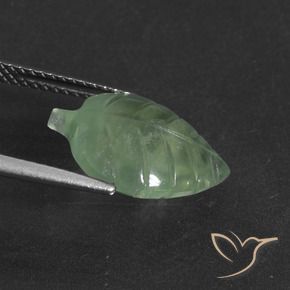 Prehnite Gemstone in 15.3 x 10.9 mm Size for Sale, Prehnite Stone in Warm Green Color