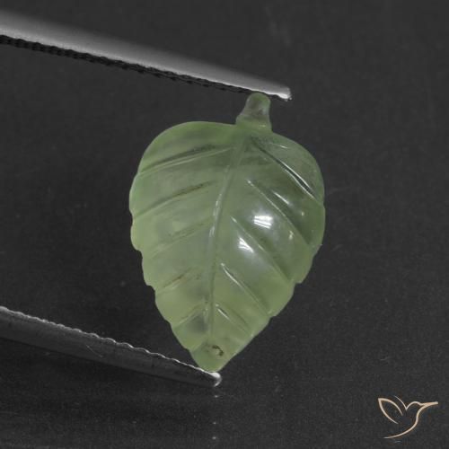 4.61ct Natural Pale Lime Green Prehnite, Fancy, Translucent