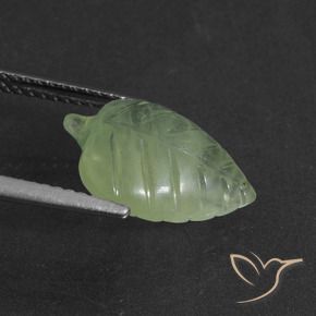 Prehnite Gemstone in 15 x 10 mm (calibrated) Size for Sale, Prehnite Stone in Pale Lime Green Color