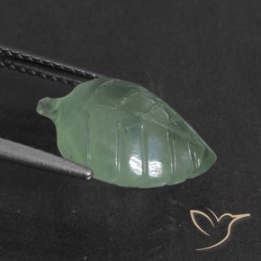 Prehnite Gemstone in 14.4 x 10.4 mm Size for Sale, Prehnite Stone in Light Mint Green Color