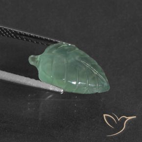Prehnite Gemstone in 14 x 9.7 mm Size for Sale, Prehnite Stone in Mint Green Color
