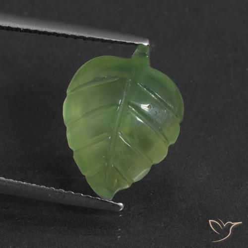 6.21ct Natural Medium Green Prehnite, Fancy, Translucent