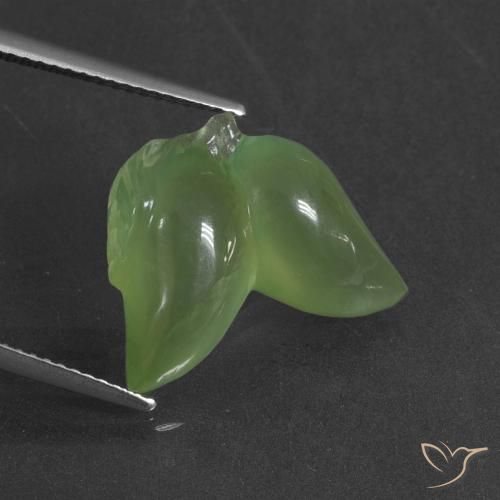 11.48ct Natural Medium Green Prehnite, Fancy, Translucent