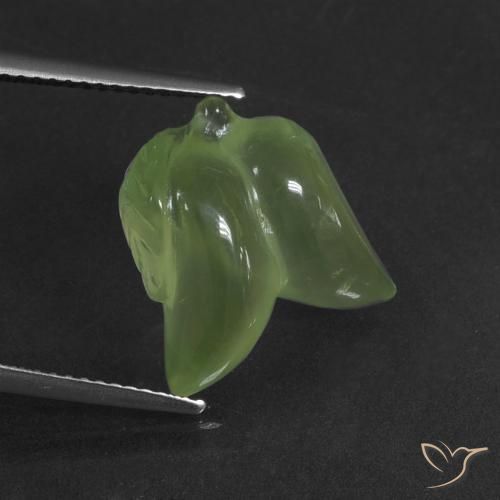 9.97ct Natural Warm Green Prehnite, Fancy, Translucent