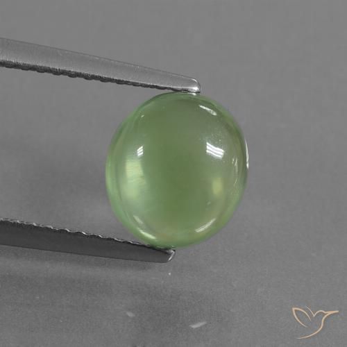 2.36ct Natural Yellow Green Prehnite, Oval, Transparent