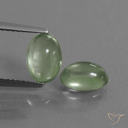 2.63 ct Oval Prehnite, 8.2 x 5.8 mm From South Africa, Photo A