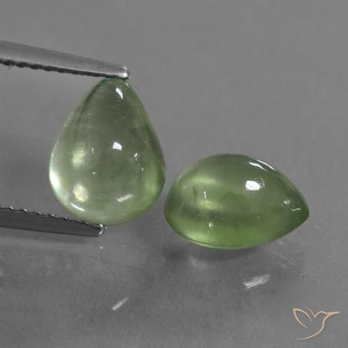 4.45 ct Pear Prehnite ، <cite dir="ltr" lang="en">9.1 x 7.3</cite> ملم من جنوب إفريقيا, Photo A