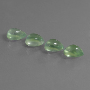 Prehnite Gemstones in 7.7 x 5.9 mm Size for Sale, Prehnite Stones in Green Color