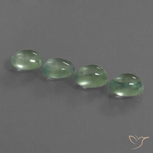 5.83ctw Natural Light Pear Green Prehnite, Oval, Transparent