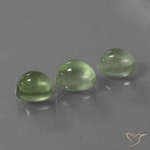 4.94ctw Natural Yellow Green Prehnite, Oval, Transparent