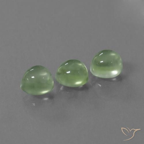 3.59ctw Natural Pale Lime Green Prehnite, Round, Transparent
