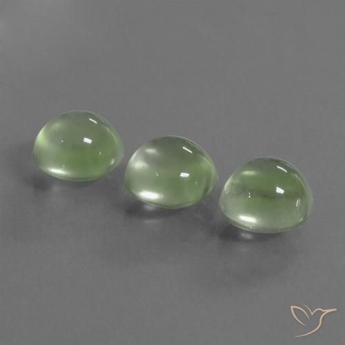 5.89ctw Natural Yellow Green Prehnite, Round, Transparent