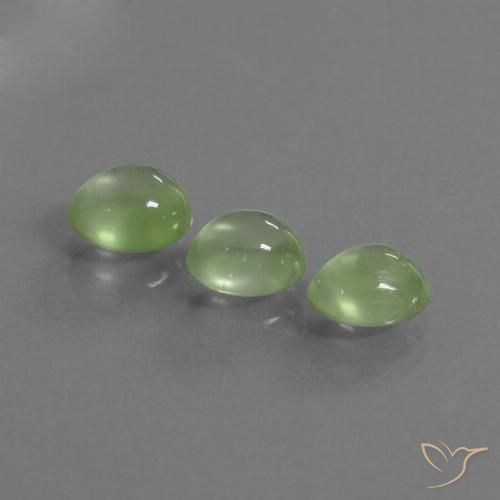 3.69ctw Natural Yellowish Green Prehnite, Oval, Transparent