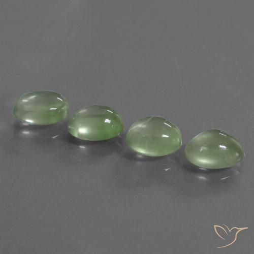 8.34ctw Natural Yellow Green Prehnite, Oval, Transparent