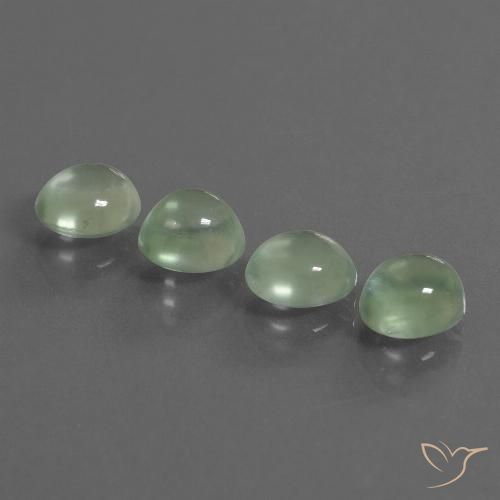 5.96ctw Natural Light Yellow Green Prehnite, Oval, Transparent