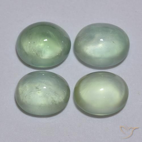Prehnite ovale da 5,5 ct, 7,4 x 6,2 mm dal Sudafrica, Photo A
