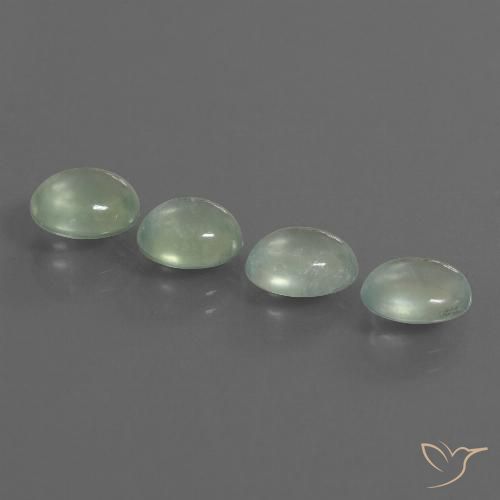 6.41ctw Natural Light Yellow Green Prehnite, Oval, Transparent