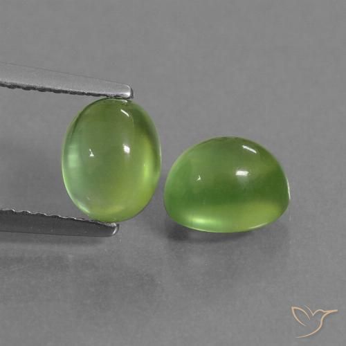 2.52 ct Oval Prehnite, 6.9 x 5.4 mm From South Africa, Photo A