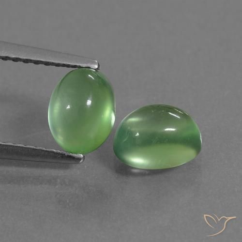 2.45ctw Natural Light Green Prehnite, Oval, Transparent