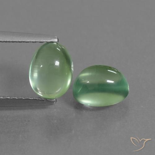 2.47 ct Oval Prehnite, 7 x 5.4 mm From South Africa, Photo A