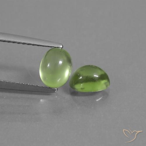 2.28 ct Oval Prehnite, 6.9 x 5.3 mm From South Africa, Photo A