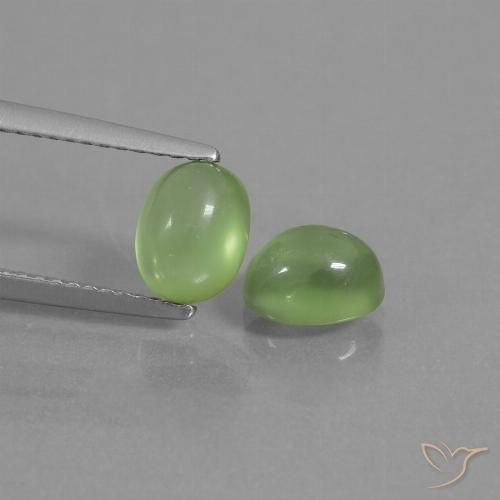 2.51ctw Natural Yellow Green Prehnite, Oval, Transparent