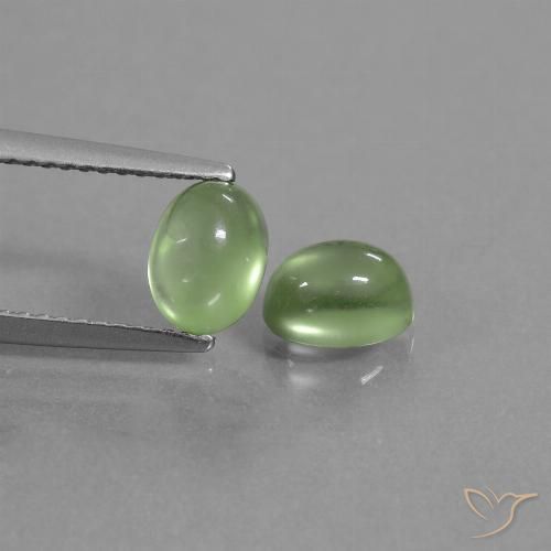 2.37ctw Natural Yellow Green Prehnite, Oval, Transparent