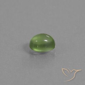 1.16 ct Green Prehnite Stone, Natural Prehnite in Oval Cabochon Shape for Sale