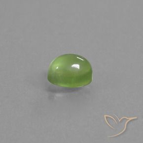 1.36 ct Green Prehnite Stone, Natural Prehnite in Oval Cabochon Shape for Sale