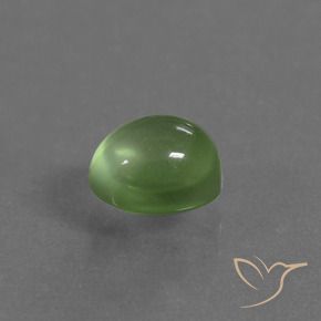 1.20 ct Green Prehnite Stone, Natural Prehnite in Oval Cabochon Shape for Sale