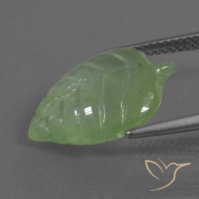 Prehnite Gemstone in 17.7 x 12.4 mm Size for Sale, Prehnite Stone in Pear Green Color