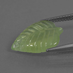 Prehnite Gemstone in 16.2 x 11.6 mm Size for Sale, Prehnite Stone in Green Color