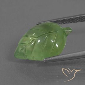 Prehnite Gemstone in 16 x 12 mm (calibrated) Size for Sale, Prehnite Stone in Medium Green Color