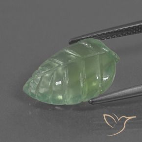 Prehnite Gemstone in 15.5 x 11.2 mm Size for Sale, Prehnite Stone in Light Yellow Green Color