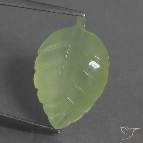 9.71ct Natural Lime Green Prehnite, Fancy, Transparent